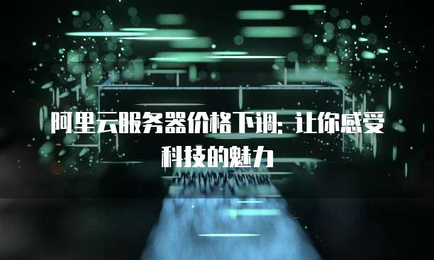 阿里云服务器价格下调: 让你感受科技的魅力