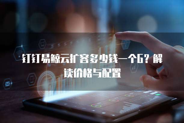 钉钉易鲸云扩容多少钱一个G?解读价格与配置