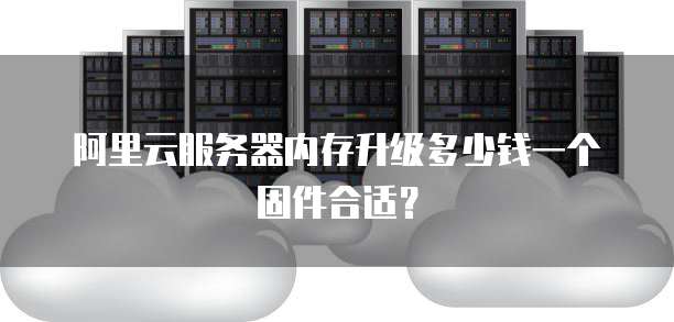 阿里云服务器内存升级多少钱一个固件合适？