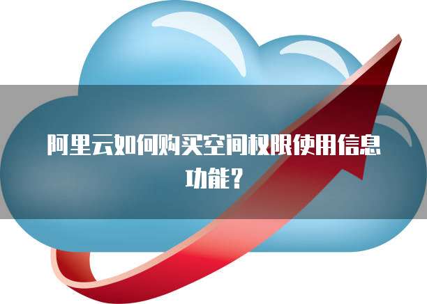 阿里云如何购买空间权限使用信息功能？