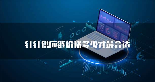 钉钉供应链价格多少才最合适