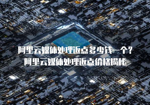阿里云媒体处理返点多少钱一个?阿里云媒体处理返点价格揭秘