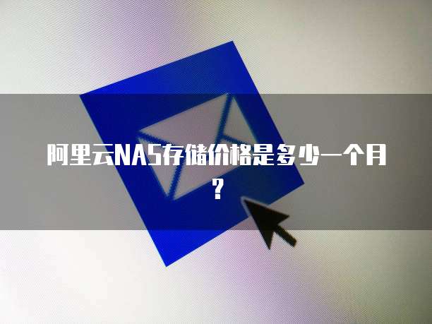 阿里云NAS存储价格是多少一个月?