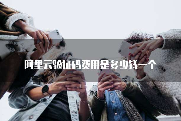 阿里云验证码费用是多少钱一个