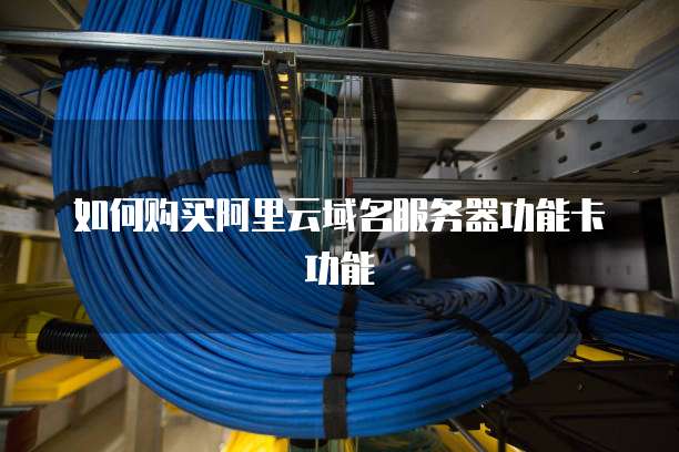 如何购买阿里云域名服务器功能卡功能