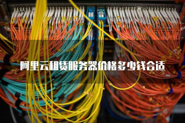 阿里云租赁服务器价格多少钱合适