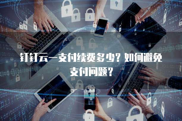 钉钉云一支付续费多少?如何避免支付问题?