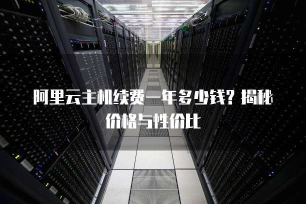 阿里云主机续费一年多少钱?揭秘价格与性价比