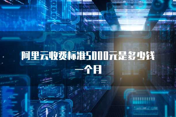 阿里云收费标准5000元是多少钱一个月