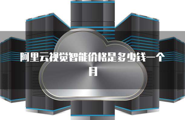 阿里云视觉智能价格是多少钱一个月