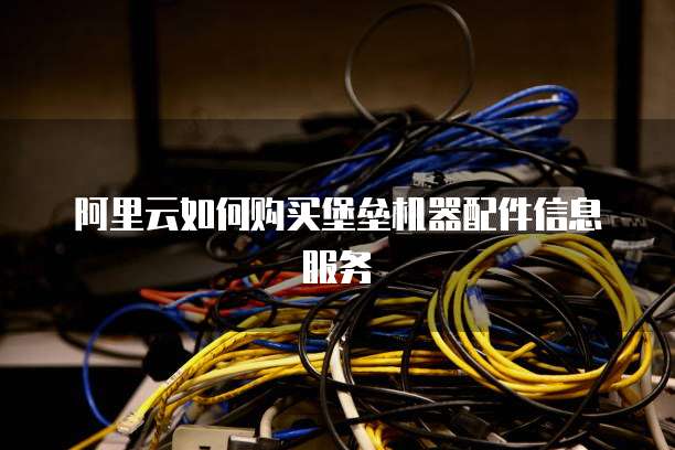 阿里云如何购买堡垒机器配件信息服务