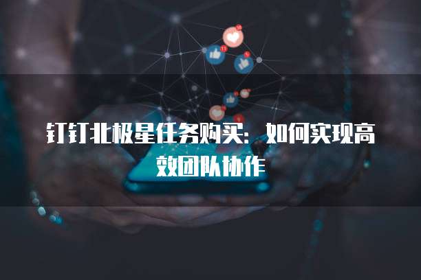 钉钉北极星任务购买：如何实现高效团队协作