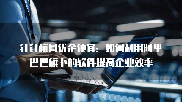 钉钉杭网优企便宜：如何利用阿里巴巴旗下的软件提高企业效率