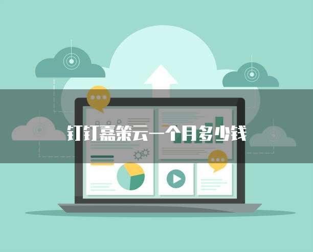 钉钉嘉策云一个月多少钱