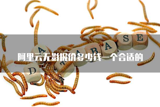 阿里云无影报价多少钱一个合适的