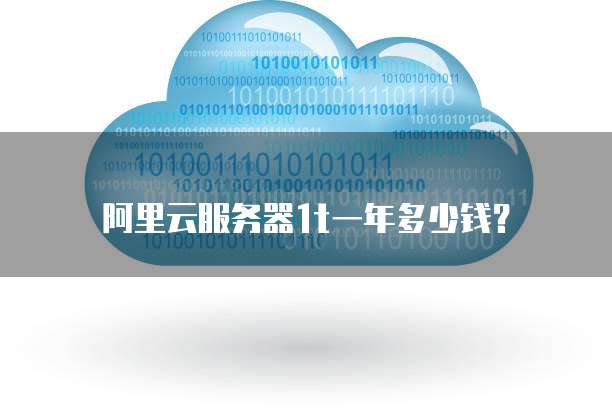 阿里云服务器1t一年多少钱?