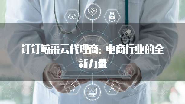 钉钉鲸采云代理商: 电商行业的全新力量