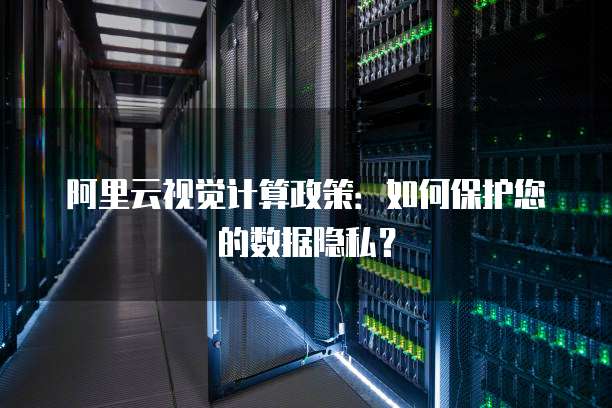 阿里云视觉计算政策:如何保护您的数据隐私?