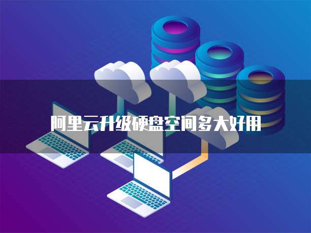 阿里云升级硬盘空间多大好用