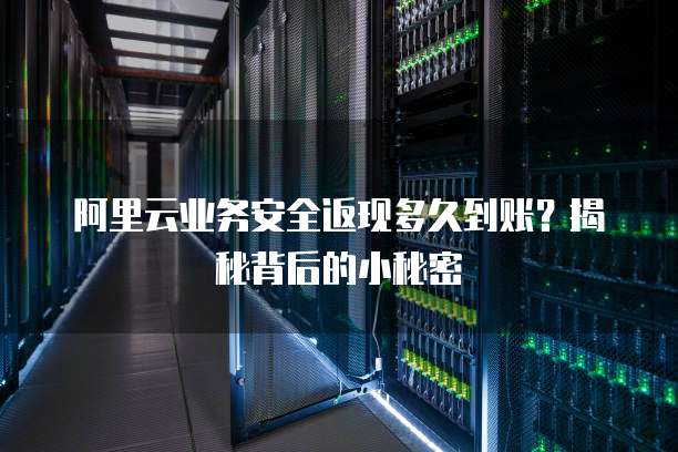阿里云业务安全返现多久到账?揭秘背后的小秘密