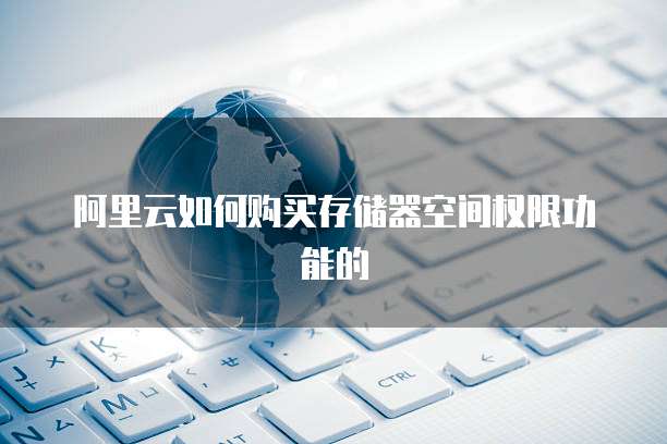 阿里云如何购买存储器空间权限功能的