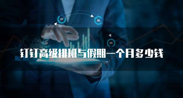 钉钉高级排班与假期一个月多少钱