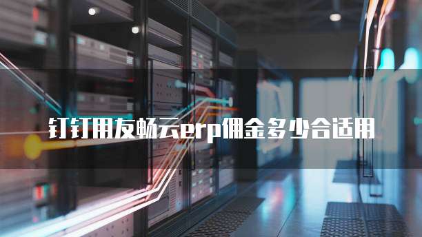 钉钉用友畅云erp佣金多少合适用