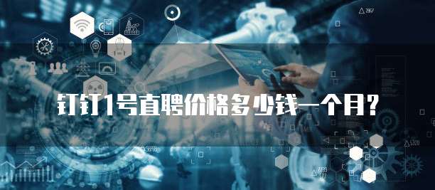 钉钉1号直聘价格多少钱一个月？