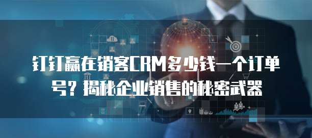 钉钉赢在销客CRM多少钱一个订单号?揭秘企业销售的秘密武器