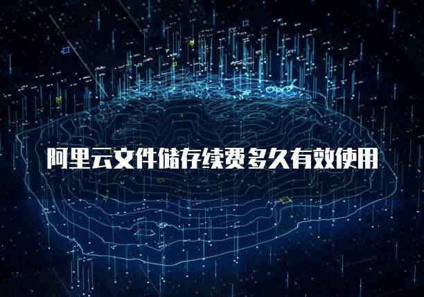 阿里云文件储存续费多久有效使用