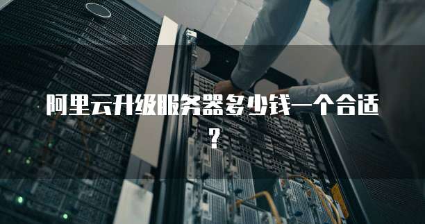 阿里云升级服务器多少钱一个合适?