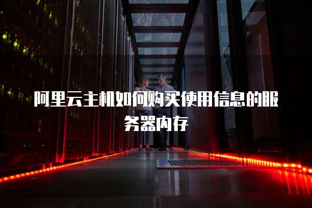 阿里云主机如何购买使用信息的服务器内存