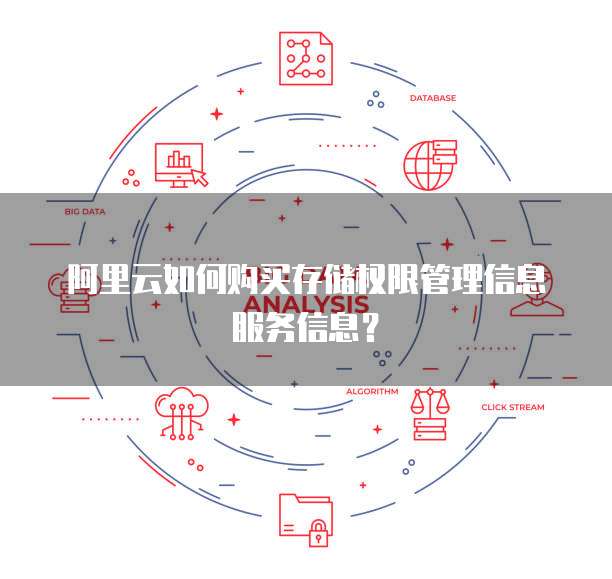 阿里云如何购买存储权限管理信息服务信息？