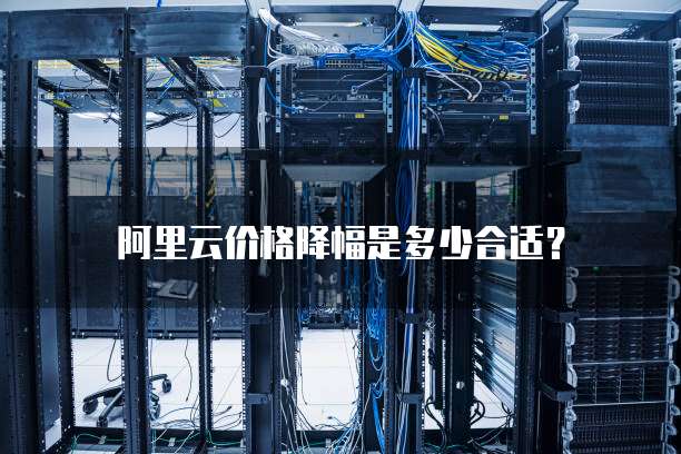 阿里云价格降幅是多少合适?