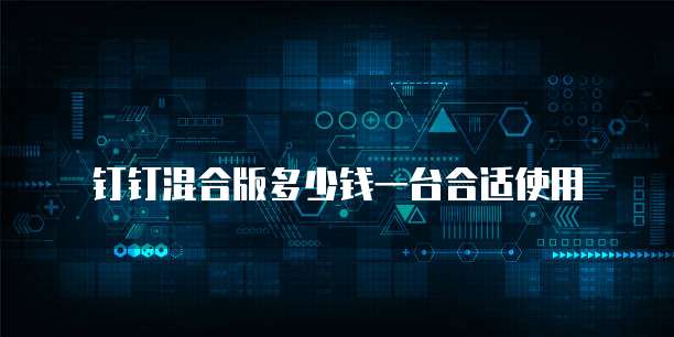 钉钉混合版多少钱一台合适使用