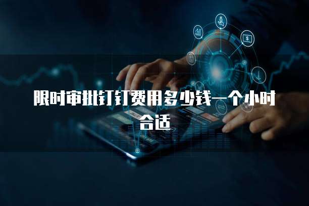 限时审批钉钉费用多少钱一个小时合适