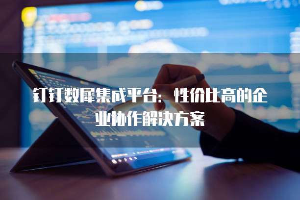 钉钉数犀集成平台：性价比高的企业协作解决方案