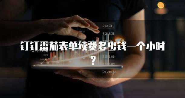 钉钉番茄表单续费多少钱一个小时?