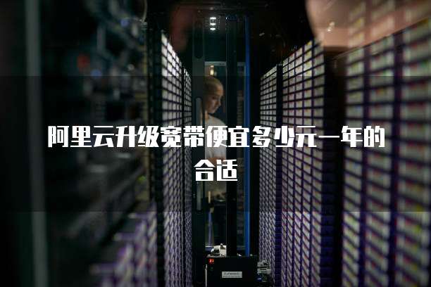 阿里云升级宽带便宜多少元一年的合适