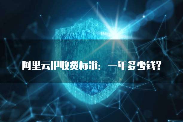 阿里云IP收费标准:一年多少钱?