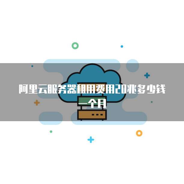 阿里云服务器租用费用20兆多少钱一个月