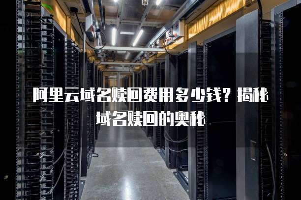 阿里云域名赎回费用多少钱?揭秘域名赎回的奥秘