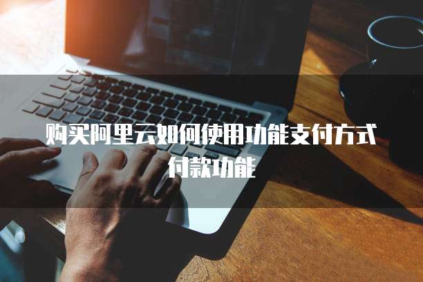 购买阿里云如何使用功能支付方式付款功能