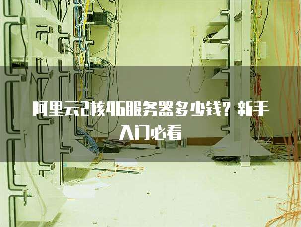 阿里云2核4G服务器多少钱?新手入门必看