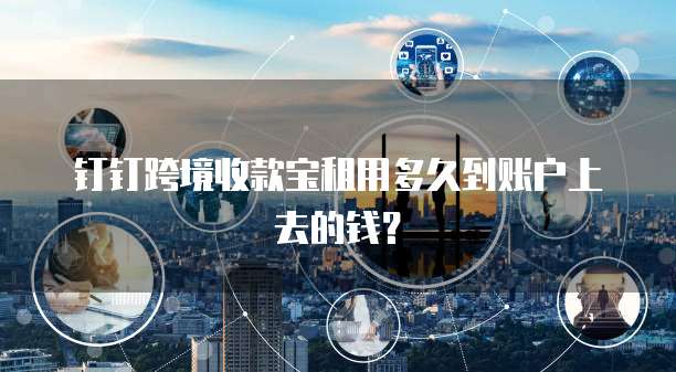 钉钉跨境收款宝租用多久到账户上去的钱?