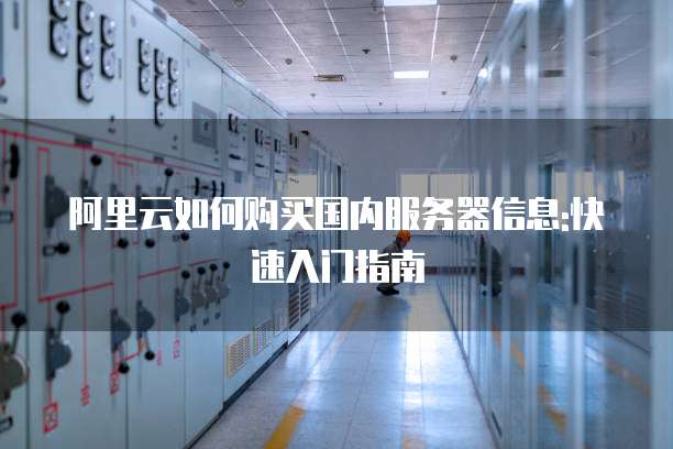 阿里云如何购买国内服务器信息:快速入门指南
