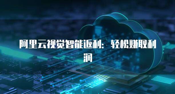 阿里云视觉智能返利:轻松赚取利润