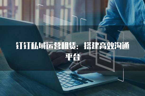 钉钉私域运营租赁：搭建高效沟通平台