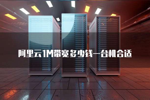 阿里云1M带宽多少钱一台机合适