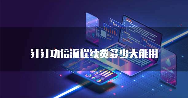 钉钉功倍流程续费多少天能用